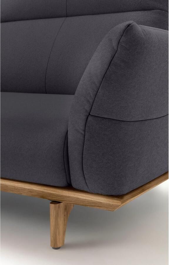 OTTO Creation BY ROLF BENZ 4-zitsbank Hs.460 Onderstel in walnotenhout walnotenhouten poten breedte 248 cm - Foto 2