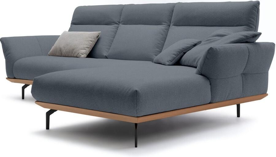 OTTO Creation BY ROLF BENZ Hoekbank Hs.460 Sokkel in eiken gegoten aluminium poten in umbra grijs breedte 298 cm - Foto 5