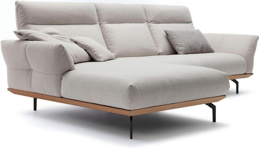 OTTO Creation BY ROLF BENZ Hoekbank Hs.460 Sokkel in eiken gegoten aluminium poten in umbra grijs breedte 298 cm - Foto 6