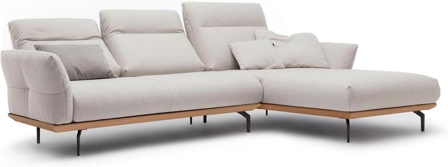 OTTO Creation BY ROLF BENZ Hoekbank Hs.460 Sokkel in eiken gegoten aluminium poten in umbra grijs breedte 298 cm - Foto 8