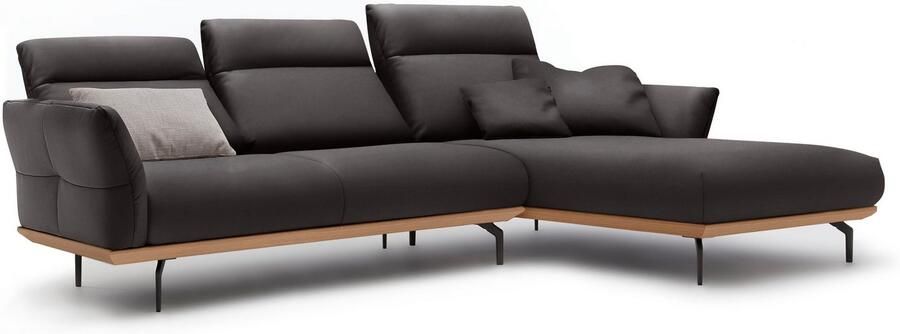 OTTO Creation BY ROLF BENZ Hoekbank Hs.460 Sokkel in eiken gegoten aluminium poten in umbra grijs breedte 298 cm - Foto 10