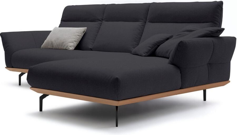 OTTO Creation BY ROLF BENZ Hoekbank Hs.460 Sokkel in eiken gegoten aluminium poten in umbra grijs breedte 298 cm - Foto 6