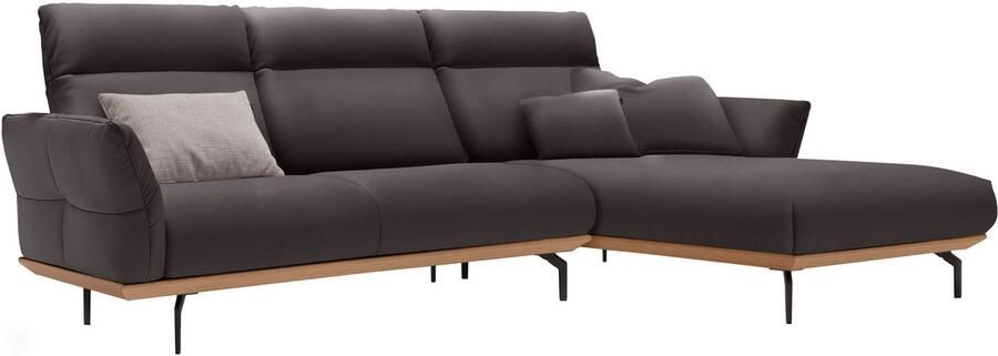 OTTO Creation BY ROLF BENZ Hoekbank Hs.460 Sokkel in eiken gegoten aluminium poten in umbra grijs breedte 298 cm - Foto 11