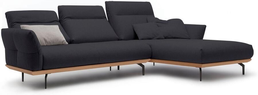 OTTO Creation BY ROLF BENZ Hoekbank Hs.460 Sokkel in eiken gegoten aluminium poten in umbra grijs breedte 298 cm - Foto 11