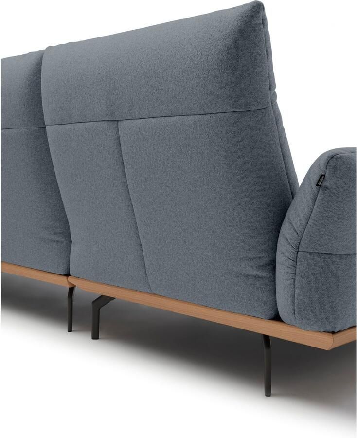 OTTO Creation BY ROLF BENZ Hoekbank Hs.460 Sokkel in eiken gegoten aluminium poten in umbra grijs breedte 298 cm