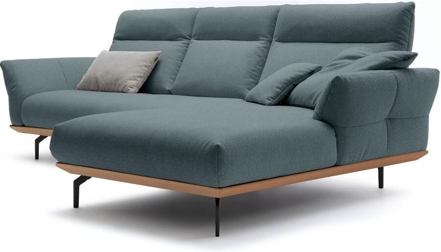 OTTO Creation BY ROLF BENZ Hoekbank Hs.460 Sokkel in eiken gegoten aluminium poten in umbra grijs breedte 298 cm - Foto 5