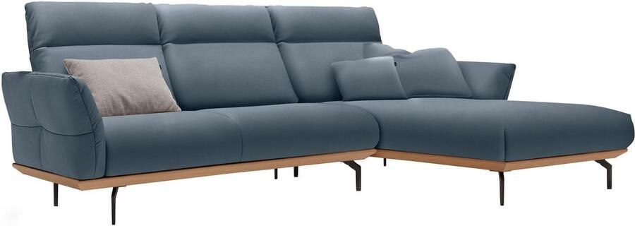 OTTO Creation BY ROLF BENZ Hoekbank Hs.460 Sokkel in eiken gegoten aluminium poten in umbra grijs breedte 298 cm - Foto 11