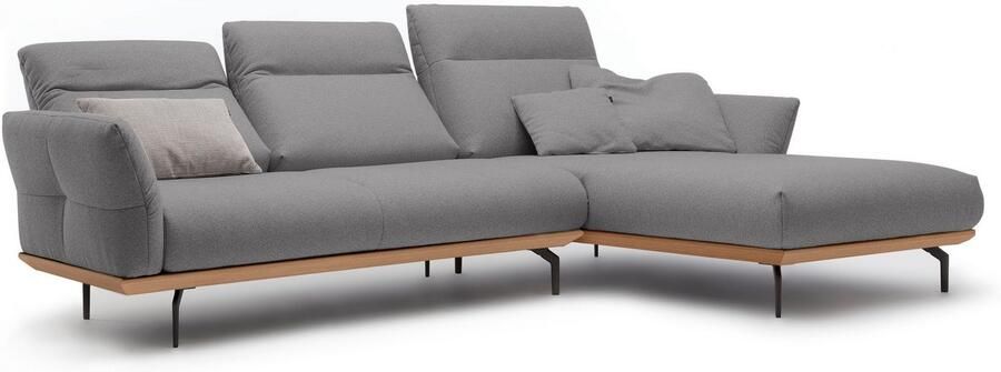 OTTO Creation BY ROLF BENZ Hoekbank Hs.460 Sokkel in eiken gegoten aluminium poten in umbra grijs breedte 298 cm - Foto 10