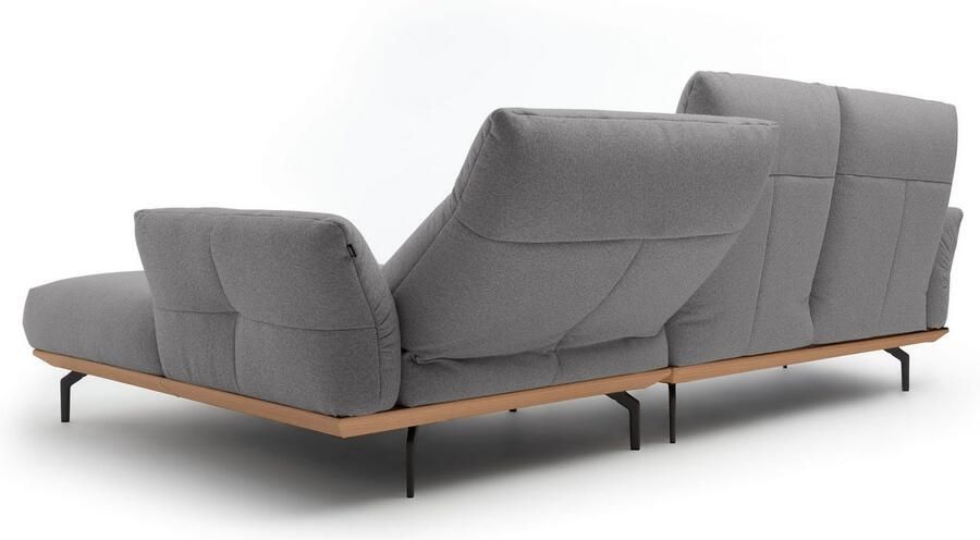 OTTO Creation BY ROLF BENZ Hoekbank Hs.460 Sokkel in eiken gegoten aluminium poten in umbra grijs breedte 298 cm - Foto 7