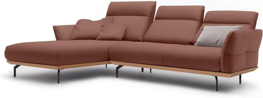 OTTO Creation BY ROLF BENZ Hoekbank Hs.460 Sokkel in eiken gegoten aluminium poten in umbra grijs breedte 298 cm - Foto 9