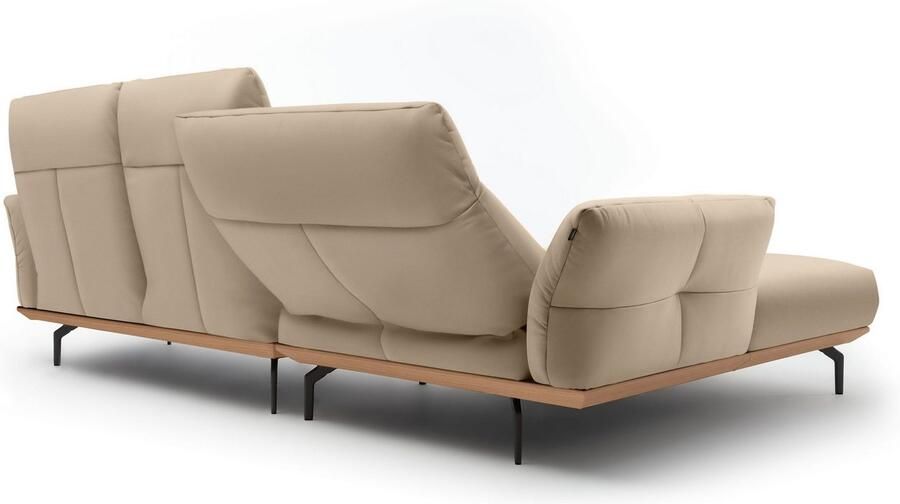 OTTO Creation BY ROLF BENZ Hoekbank Hs.460 Sokkel in eiken gegoten aluminium poten in umbra grijs breedte 298 cm - Foto 6