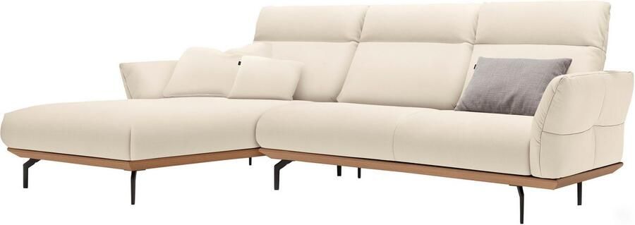 OTTO Creation BY ROLF BENZ Hoekbank Hs.460 Sokkel in eiken gegoten aluminium poten in umbra grijs breedte 298 cm - Foto 9