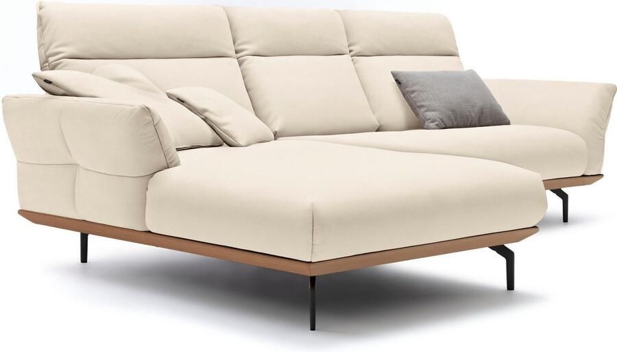 OTTO Creation BY ROLF BENZ Hoekbank Hs.460 Sokkel in eiken gegoten aluminium poten in umbra grijs breedte 298 cm - Foto 5