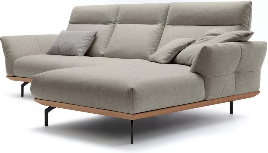 OTTO Creation BY ROLF BENZ Hoekbank Hs.460 Sokkel in eiken gegoten aluminium poten in umbra grijs breedte 298 cm - Foto 6