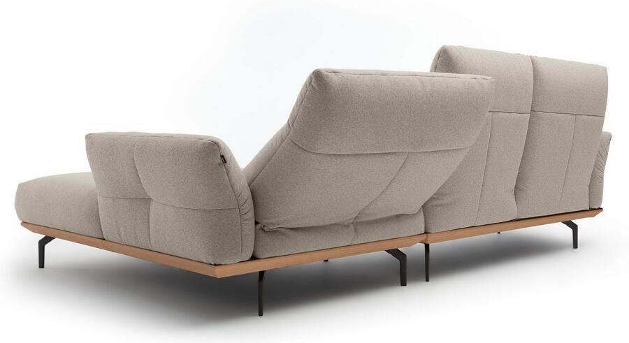 OTTO Creation BY ROLF BENZ Hoekbank Hs.460 Sokkel in eiken gegoten aluminium poten in umbra grijs breedte 298 cm - Foto 8