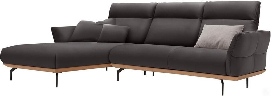 OTTO Creation BY ROLF BENZ Hoekbank Hs.460 Sokkel in eiken gegoten aluminium poten in umbra grijs breedte 298 cm - Foto 11