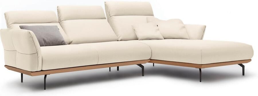 OTTO Creation BY ROLF BENZ Hoekbank Hs.460 Sokkel in eiken gegoten aluminium poten in umbra grijs breedte 298 cm - Foto 8