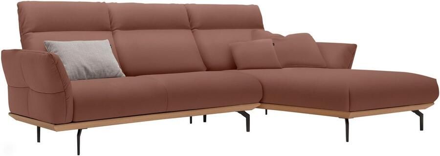 OTTO Creation BY ROLF BENZ Hoekbank Hs.460 Sokkel in eiken gegoten aluminium poten in umbra grijs breedte 298 cm - Foto 10