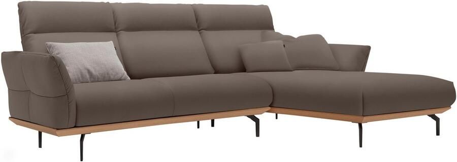 OTTO Creation BY ROLF BENZ Hoekbank Hs.460 Sokkel in eiken gegoten aluminium poten in umbra grijs breedte 298 cm - Foto 10