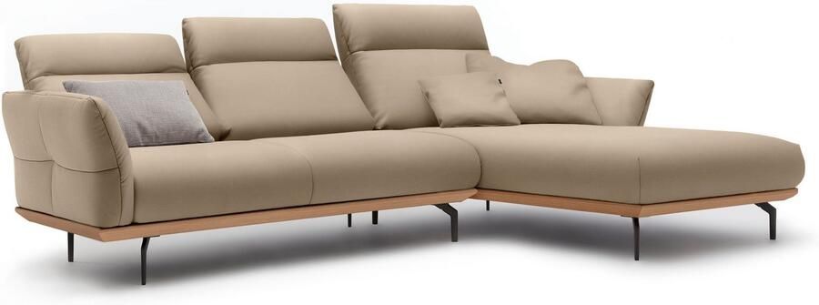 OTTO Creation BY ROLF BENZ Hoekbank Hs.460 Sokkel in eiken gegoten aluminium poten in umbra grijs breedte 298 cm - Foto 9