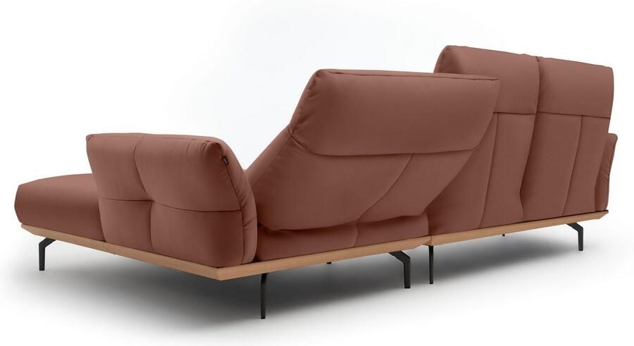 OTTO Creation BY ROLF BENZ Hoekbank Hs.460 Sokkel in eiken gegoten aluminium poten in umbra grijs breedte 298 cm - Foto 7