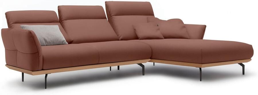 OTTO Creation BY ROLF BENZ Hoekbank Hs.460 Sokkel in eiken gegoten aluminium poten in umbra grijs breedte 298 cm - Foto 9