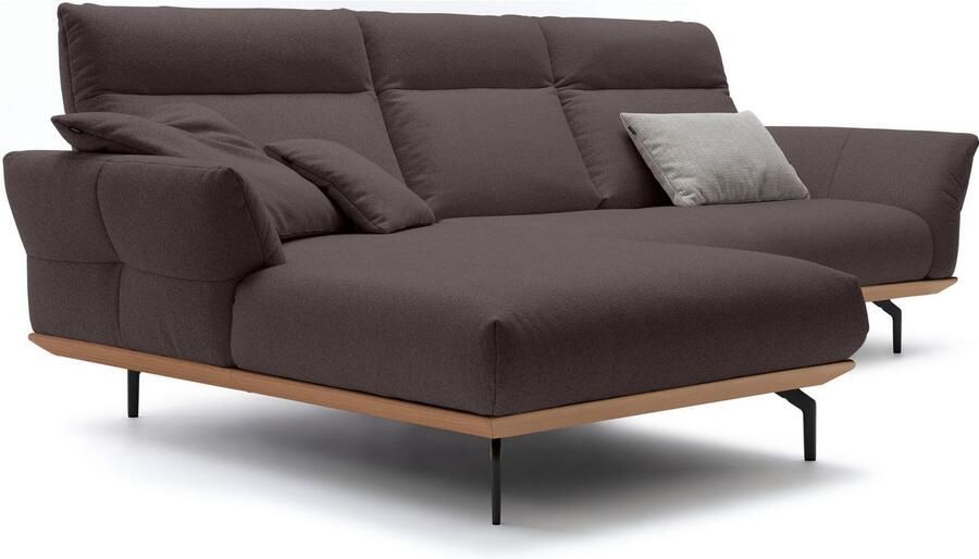 OTTO Creation BY ROLF BENZ Hoekbank Hs.460 Sokkel in eiken gegoten aluminium poten in umbra grijs breedte 298 cm - Foto 6