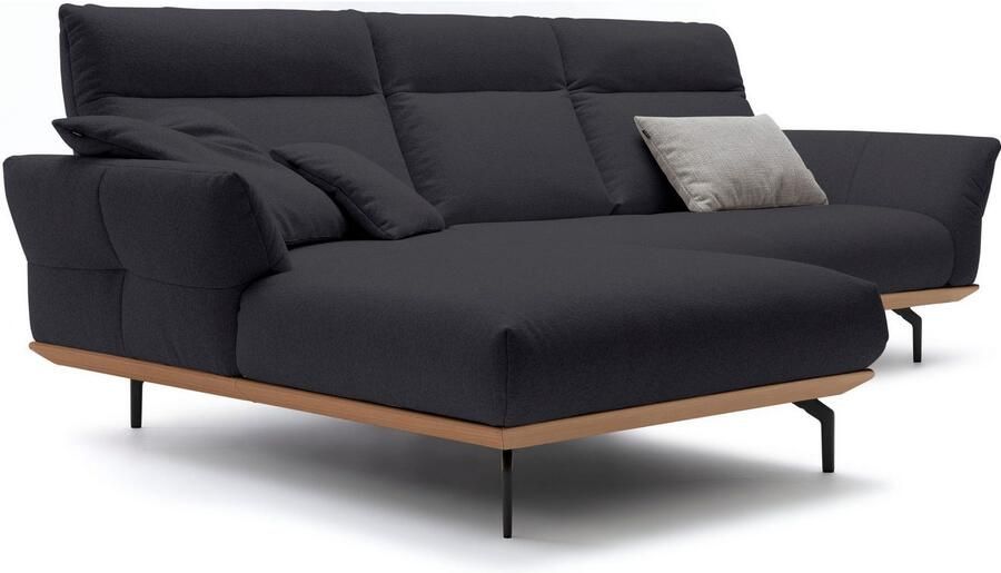 OTTO Creation BY ROLF BENZ Hoekbank Hs.460 Sokkel in eiken gegoten aluminium poten in umbra grijs breedte 298 cm - Foto 6