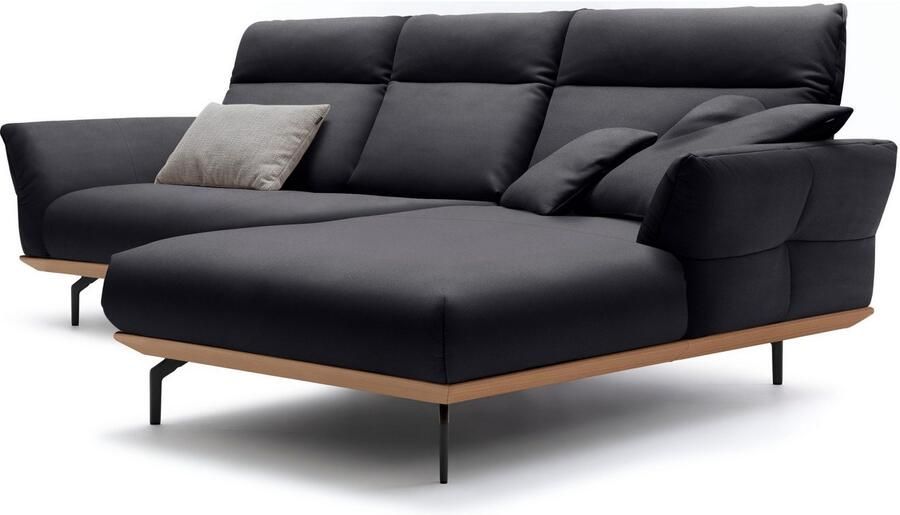 OTTO Creation BY ROLF BENZ Hoekbank Hs.460 Sokkel in eiken gegoten aluminium poten in umbra grijs breedte 298 cm - Foto 6