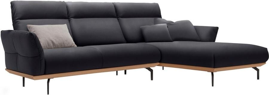 OTTO Creation BY ROLF BENZ Hoekbank Hs.460 Sokkel in eiken gegoten aluminium poten in umbra grijs breedte 298 cm - Foto 11