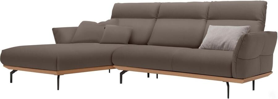 OTTO Creation BY ROLF BENZ Hoekbank Hs.460 Sokkel in eiken gegoten aluminium poten in umbra grijs breedte 298 cm - Foto 10