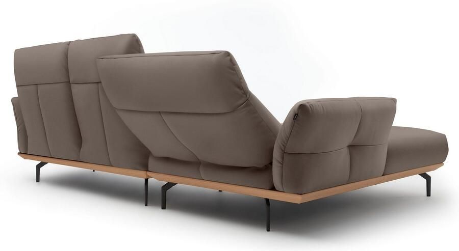 OTTO Creation BY ROLF BENZ Hoekbank Hs.460 Sokkel in eiken gegoten aluminium poten in umbra grijs breedte 298 cm - Foto 7