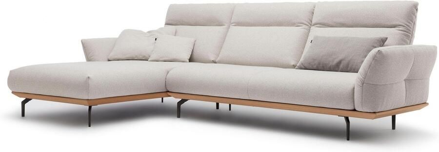 OTTO Creation BY ROLF BENZ Hoekbank Hs.460 Sokkel in eiken onderstel in umbra grijs breedte 318 cm - Foto 8