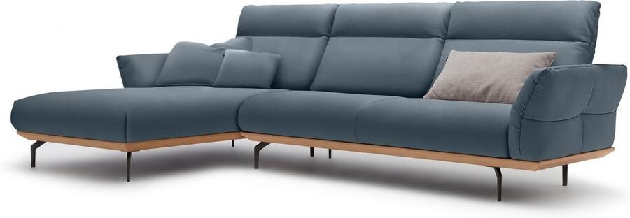 OTTO Creation BY ROLF BENZ Hoekbank Hs.460 Sokkel in eiken onderstel in umbra grijs breedte 318 cm - Foto 9