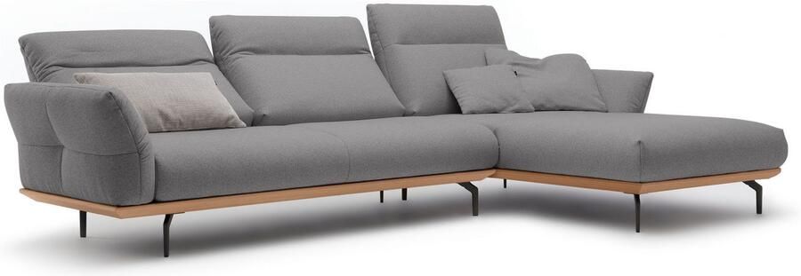 OTTO Creation BY ROLF BENZ Hoekbank Hs.460 Sokkel in eiken onderstel in umbra grijs breedte 318 cm - Foto 9