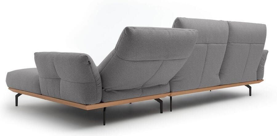 OTTO Creation BY ROLF BENZ Hoekbank Hs.460 Sokkel in eiken onderstel in umbra grijs breedte 318 cm - Foto 6