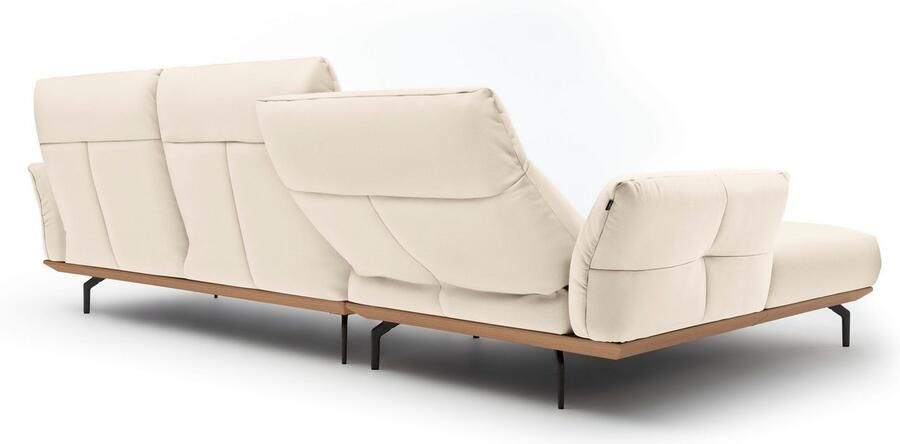 OTTO Creation BY ROLF BENZ Hoekbank Hs.460 Sokkel in eiken onderstel in umbra grijs breedte 318 cm - Foto 6