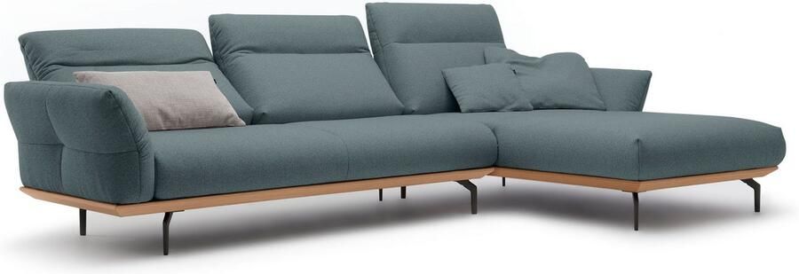 OTTO Creation BY ROLF BENZ Hoekbank Hs.460 Sokkel in eiken onderstel in umbra grijs breedte 318 cm - Foto 8