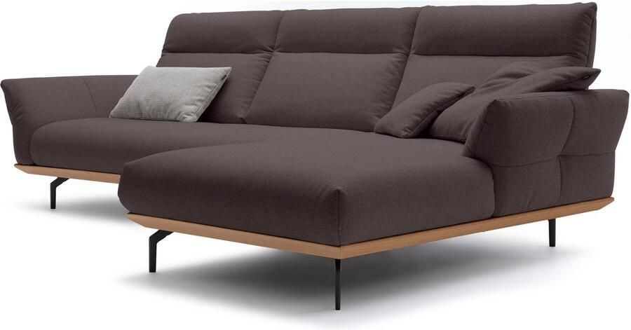 OTTO Creation BY ROLF BENZ Hoekbank Hs.460 Sokkel in eiken onderstel in umbra grijs breedte 318 cm - Foto 6