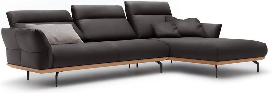 OTTO Creation BY ROLF BENZ Hoekbank Hs.460 Sokkel in eiken onderstel in umbra grijs breedte 318 cm - Foto 11