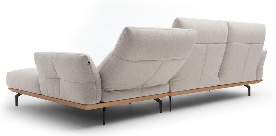 OTTO Creation BY ROLF BENZ Hoekbank Hs.460 Sokkel in eiken onderstel in umbra grijs breedte 318 cm - Foto 8