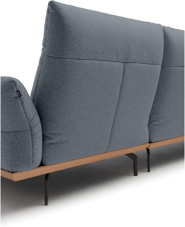 OTTO Creation BY ROLF BENZ Hoekbank Hs.460 Sokkel in eiken onderstel in umbra grijs breedte 338 cm