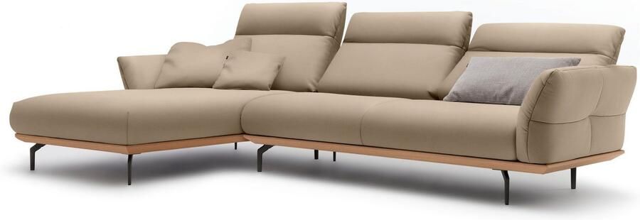 OTTO Creation BY ROLF BENZ Hoekbank Hs.460 Sokkel in eiken onderstel in umbra grijs breedte 318 cm - Foto 8