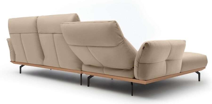 OTTO Creation BY ROLF BENZ Hoekbank Hs.460 Sokkel in eiken onderstel in umbra grijs breedte 318 cm - Foto 6