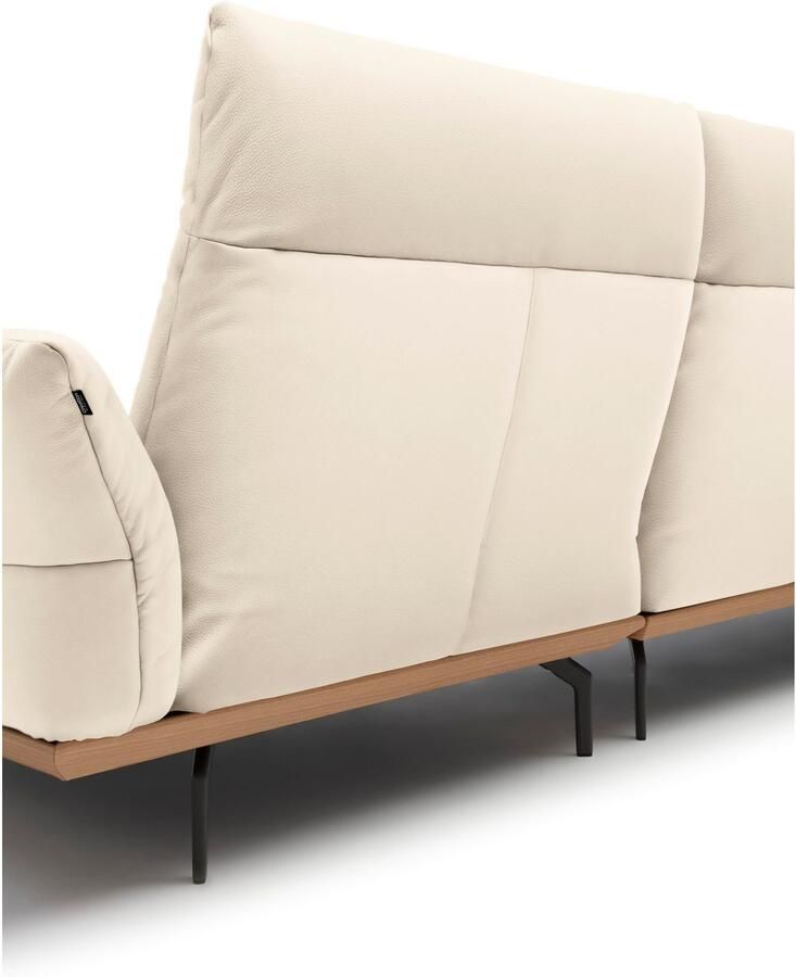 OTTO Creation BY ROLF BENZ Hoekbank Hs.460 Sokkel in eiken onderstel in umbra grijs breedte 318 cm