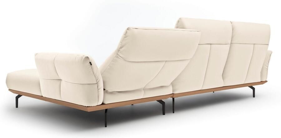 OTTO Creation BY ROLF BENZ Hoekbank Hs.460 Sokkel in eiken onderstel in umbra grijs breedte 318 cm - Foto 7