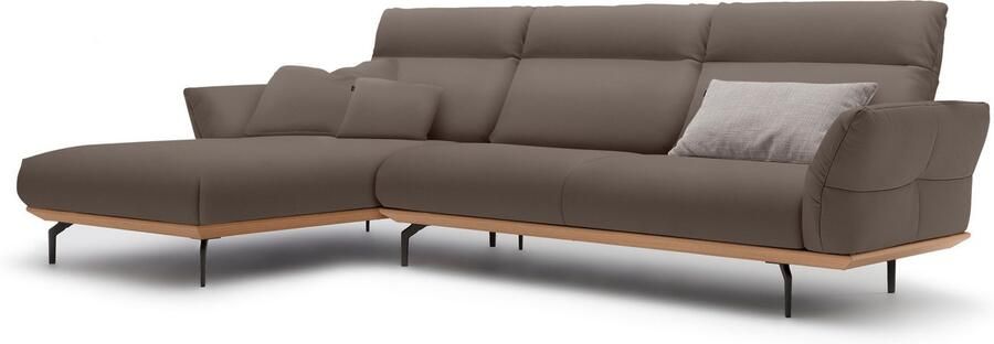 OTTO Creation BY ROLF BENZ Hoekbank Hs.460 Sokkel in eiken onderstel in umbra grijs breedte 318 cm - Foto 9