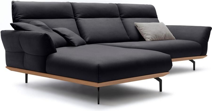 OTTO Creation BY ROLF BENZ Hoekbank Hs.460 Sokkel in eiken onderstel in umbra grijs breedte 318 cm - Foto 6