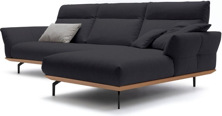 OTTO Creation BY ROLF BENZ Hoekbank Hs.460 Sokkel in eiken onderstel in umbra grijs breedte 318 cm - Foto 6