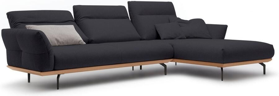 OTTO Creation BY ROLF BENZ Hoekbank Hs.460 Sokkel in eiken onderstel in umbra grijs breedte 318 cm - Foto 11